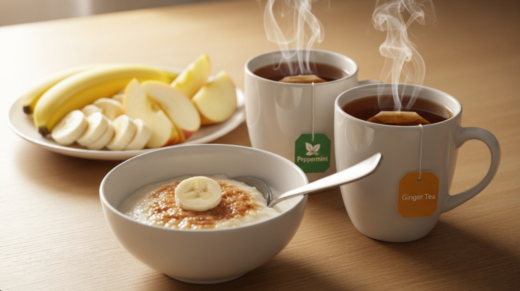 공복에 속이 울렁거릴 때 어떤 음식이 도움이 될까?