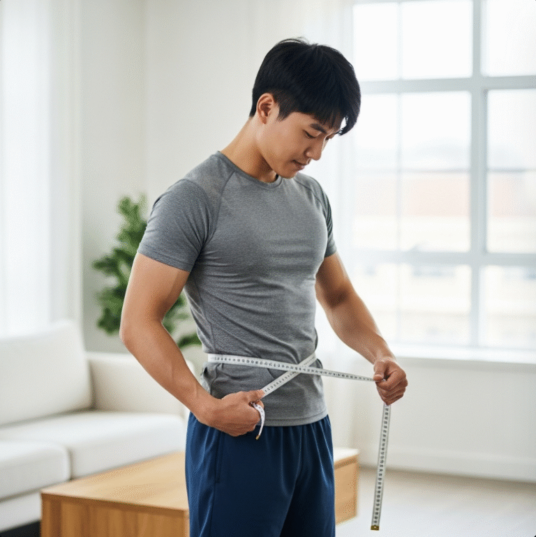 체지방률 집에서 줄자 하나로 30초 측정법+남녀 기준표