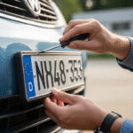 자동차 번호판이 흔들릴 때 고정하는 방법은?