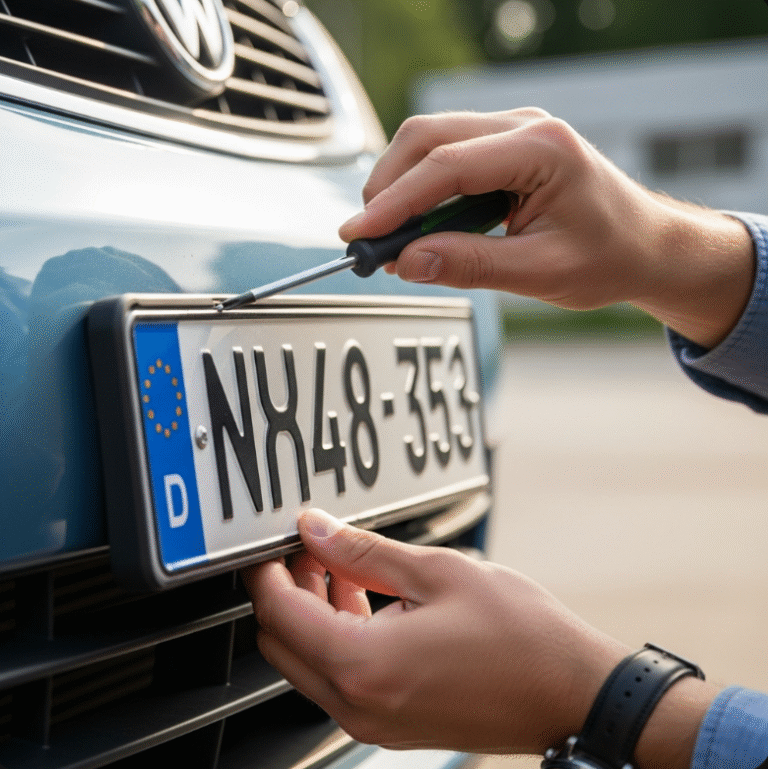 자동차 번호판이 흔들릴 때 고정하는 방법은?