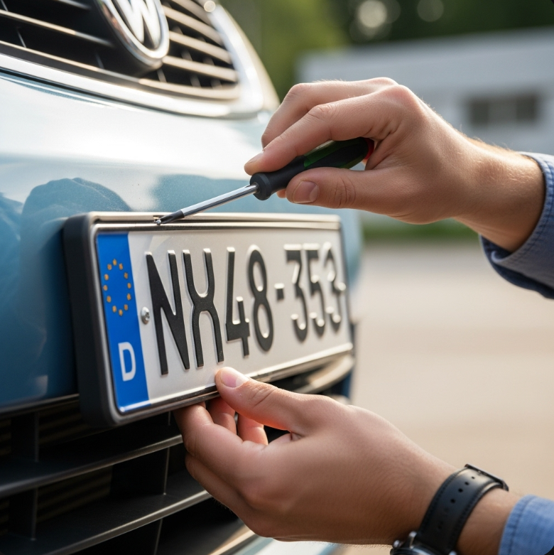 자동차 번호판이 흔들릴 때 고정하는 방법은?
