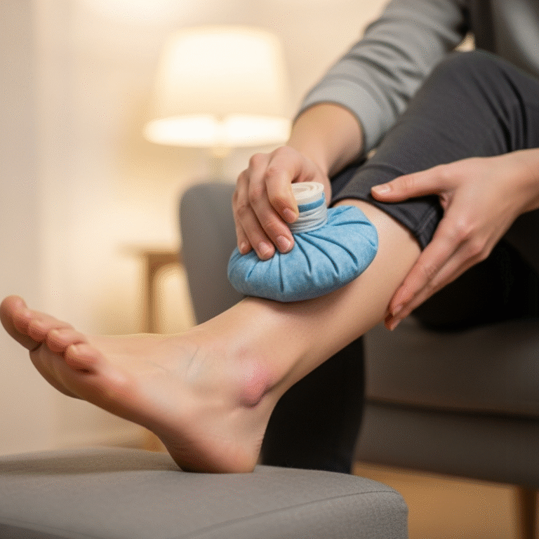 발목을 삐었을 때 냉찜질은 얼마나 해야 할까?