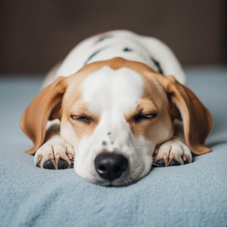 반려견이 잠잘 때 숨소리가 큰 이유는 비만 때문일까?