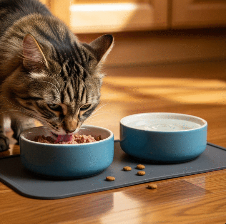 고양이가 밥 먹을 때 물그릇을 같이 찾는 이유는?