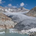 Breathtaking landscape of Aletsch Glacier, a UNESCO World Heritage Site, in the Swiss Alps.