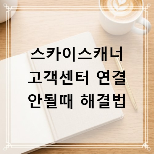 스카이스캐너 고객센터 연결 안될때 해결법