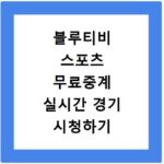 블루티비 스포츠 무료중계 실시간 경기 시청하기
