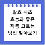 발효 식초 효능과 좋은 제품 고르는 방법 알아보기