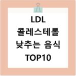 LDL 콜레스테롤 낮추는 음식 TOP10