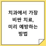 치과에서 가장 비싼 치료, 미리 예방하는 방법