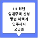 LH 청년 임대주택 신청 방법 혜택과 입주까지 궁금증 해결