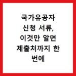 국가유공자 신청 서류, 이것만 알면 제출처까지 한 번에 해결